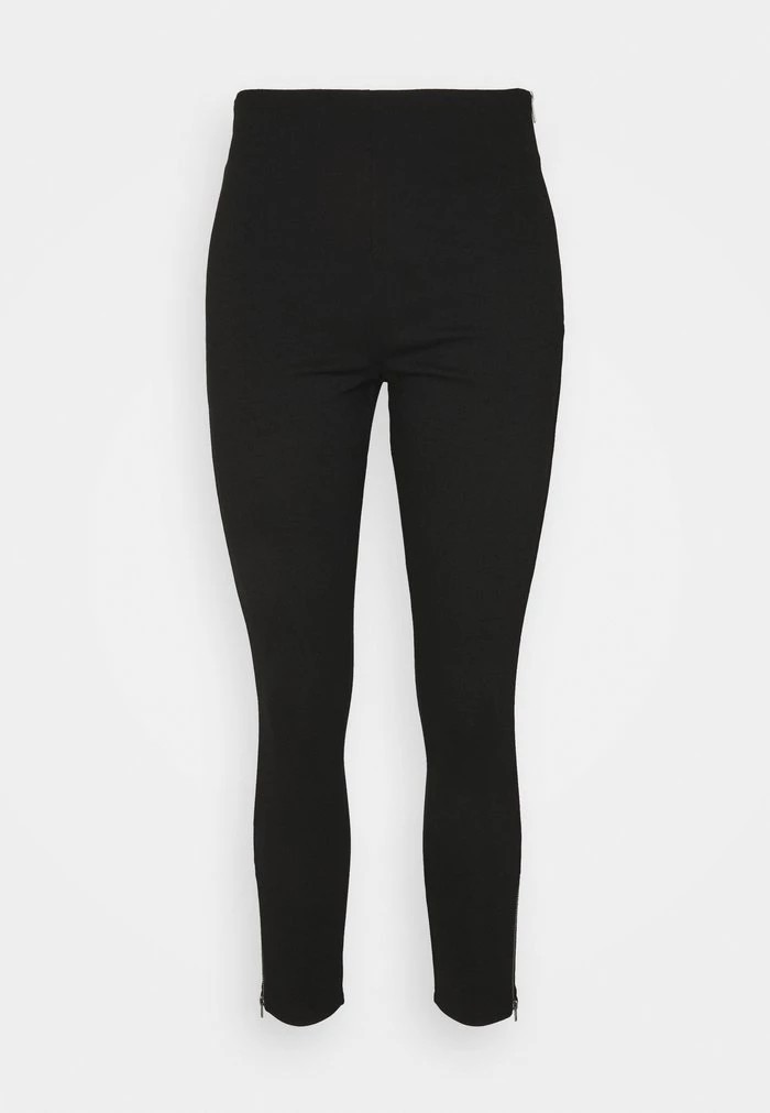 Pantalons ANNA FIELD Anna Field Punto Business Legging With Zip Hem Noir Femme | OWI-4442116